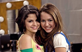Miley Cyrus and Selena Gomez