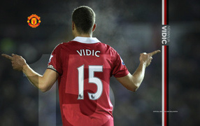 The best defender of Manchester United Nemanja Vidic