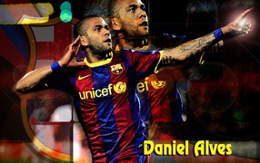The best football player of Barcelona Daniel Alves