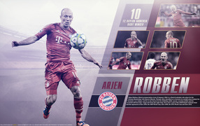 The best football player of Bayern Arjen Robben