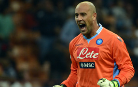 The best football player of Napoli Pepe Reina
