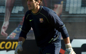 The best goalkeeper of Barcelona José Pinto
