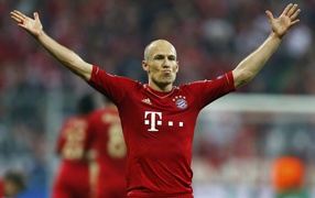 The best halfback of Bayern Arjen Robben