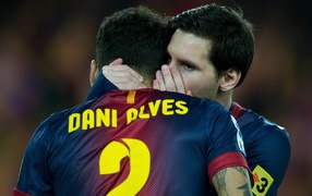 The best player of Barcelona Daniel Alves