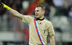 The best player of CSKA Moscow Igor Akinfeev