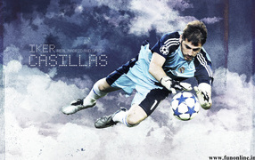 The football player Real Madrid Iker Casillas