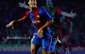 The football player of Atletico Mineiro Ronaldinho is incredible player