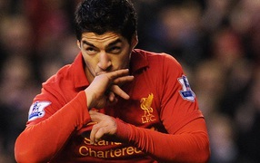 The forward of Liverpool Luis Suarez