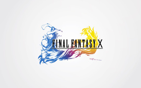 The game's logo on a white background Final Fantasy xv