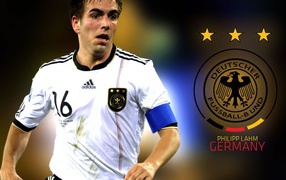 The german football player number 6 of Bayern Philipp Lahm 