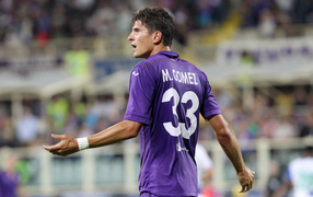 The player number 23 of Fiorentina Mario Gomez