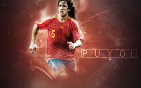 The player number 5 Barcelona Carles Puyol 