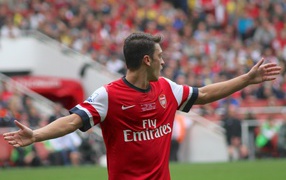The player of Arsenal Mesut Ozil