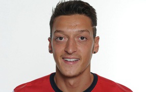 The player of Arsenal Mesut Ozil close up