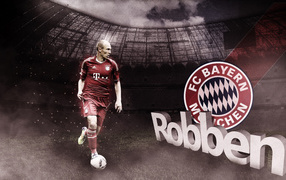 The player of Bayern Arjen Robben