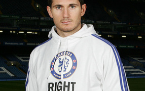 The player of Chelsea Frank Lampard closeup