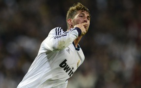 The player of Real Madrid Sergio Ramos