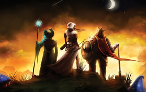 Trine 2 Complete Story: heroes watches the falling star