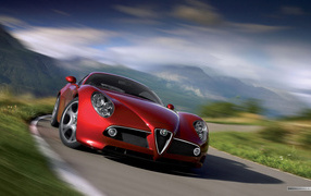 Автомобиль марки Alfa Romeo модели 8c competizione