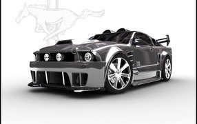 Black Ford Mustang 2014