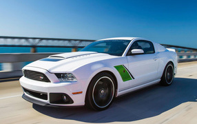 White Ford Mustang 2014