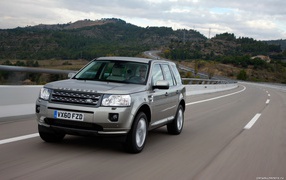 Beautiful car Land Rover Freelander 2 in Moscow 