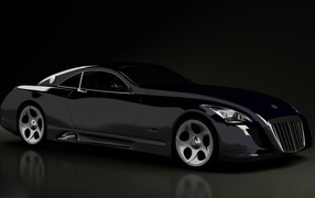 Car Maybach Exelero on the road 