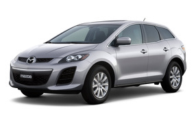 Mazda CX 7 car on the road 