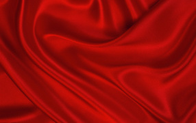 Мятая красная ткань