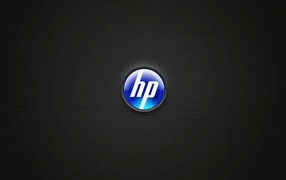 Кнопка HP на черном фоне