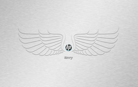 HP logo with wings