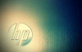 Металлический лого HP