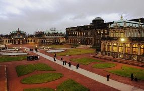 Площадь в Дрездене