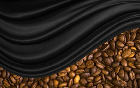 Black silk and coffee