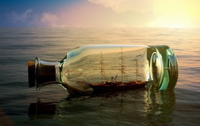 Философия в картинках - Страница 29 Creative_Wallpaper_The_ship_sails_in_a_bottle_082482_32