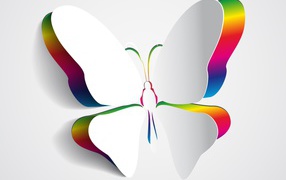 Крылья белой бабочки