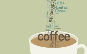 	   A Cup of coffee and flavors
