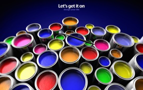 	   Cans of paint