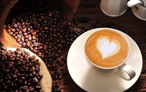 Чашка кофе с сердцем