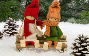 Куклы зимнего леса