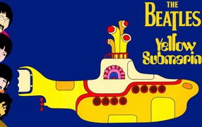 Painting Andy Warhol Yellow submarine