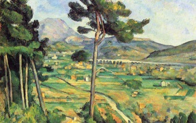 Painting Cezanne - Landscape