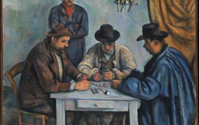 Painting Cezanne - Poker