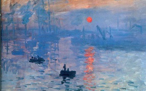 Painting Claude Monet - Sunrise