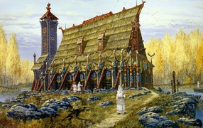 Славянский храм хорса