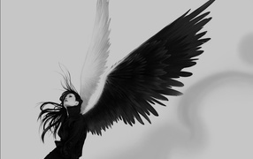 	   Girl with wings
