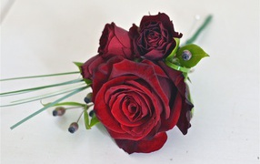  Very attractive bouquet of red roses on March 8