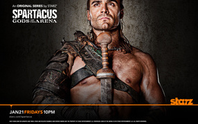 Dustin Claire in the role of Spartacus