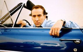 Nicolas Cage in the car