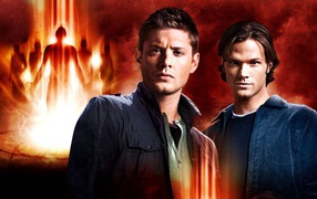Brothers look from the show Supernatural